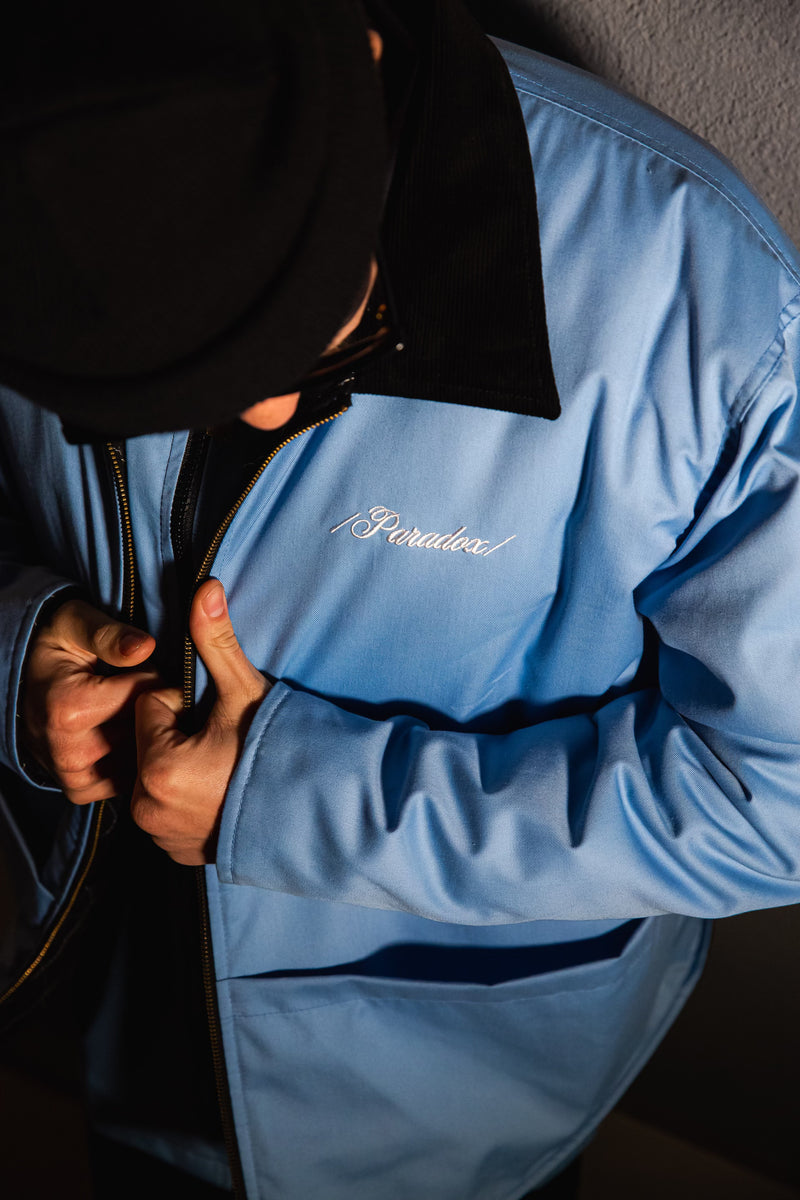 Baby Blue/Black Reversible Work Jacket