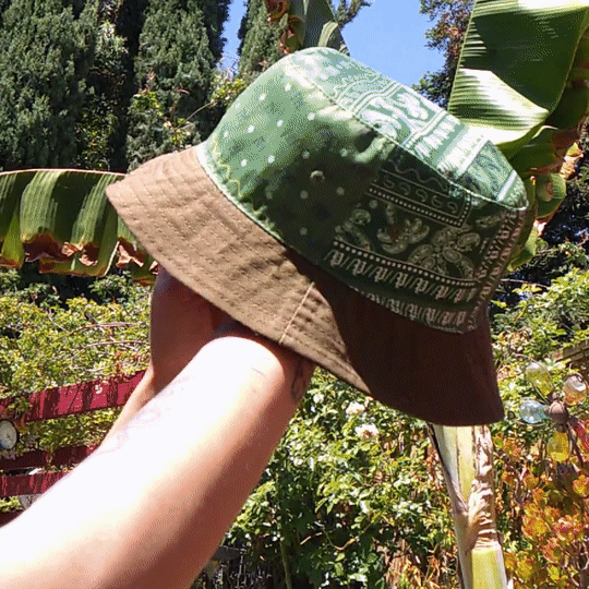 Bucket Hat Reversible 'Palm Tree Paisley'